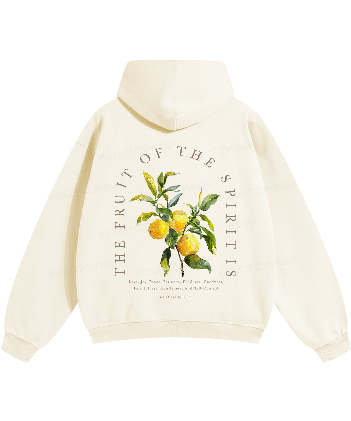 The Fruit Of The Spirit Double Sided Christian Hoodie