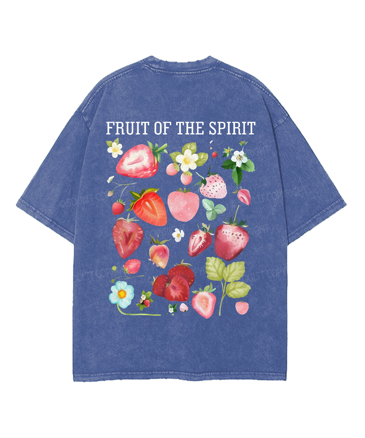 Fruit Of The Spirit Double Sided Unisex Washed Christian T-shirt