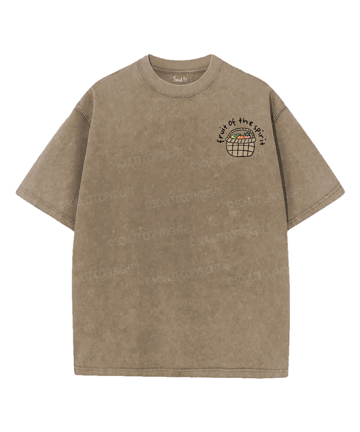 Fruit Of The Spirit Double Sided Washed Christian T-shirt