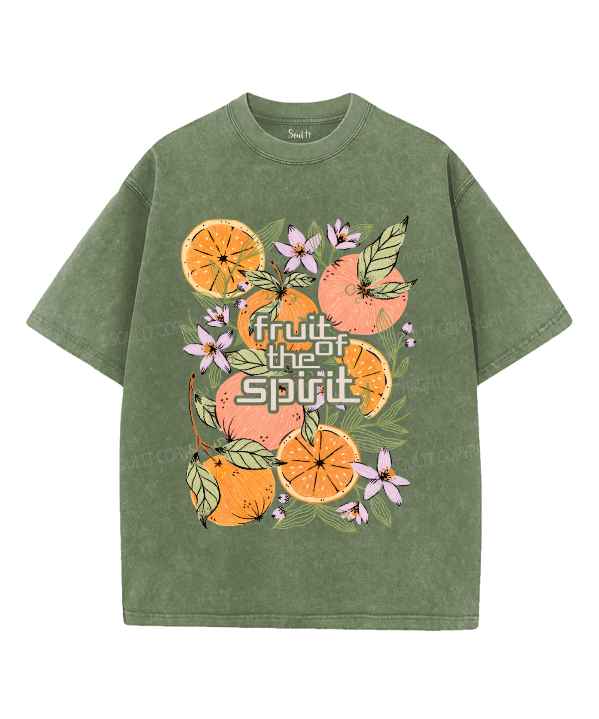 Fruit Of The Spirit Unisex Washed Christian T-shirt