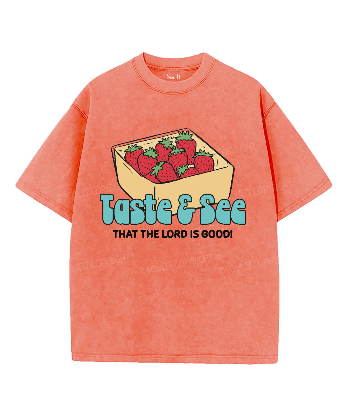 The Lord Is Good Washed Christian T-shirt