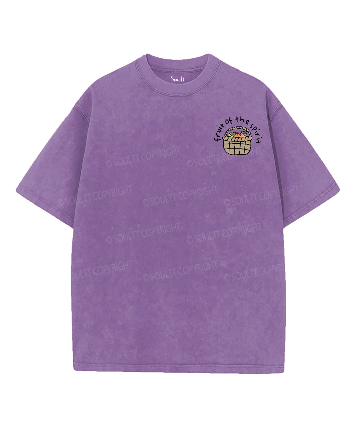 Fruit Of The Spirit Double Sided Washed Christian T-shirt