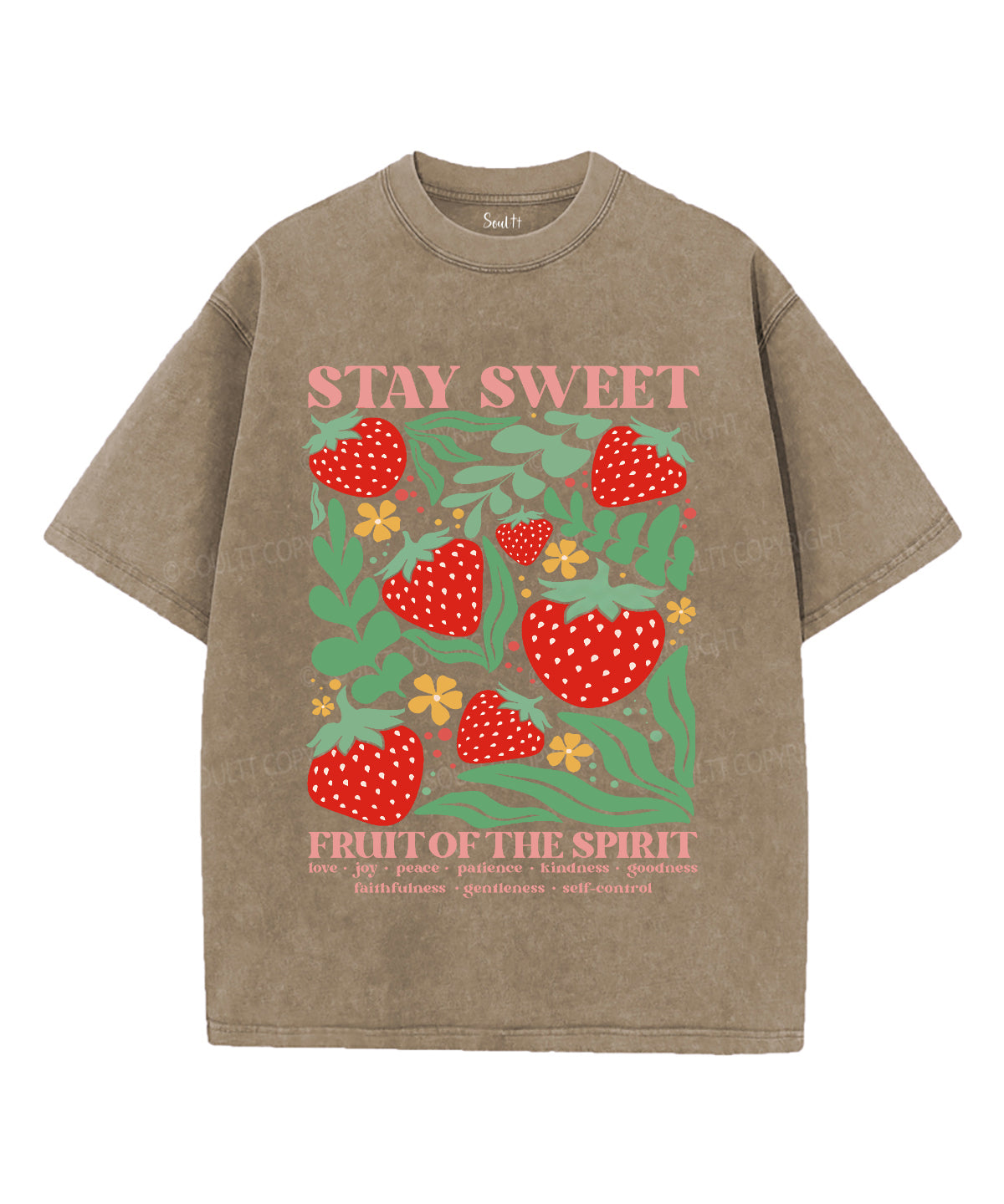 Stay Sweet Unisex Washed Christian T-shirt