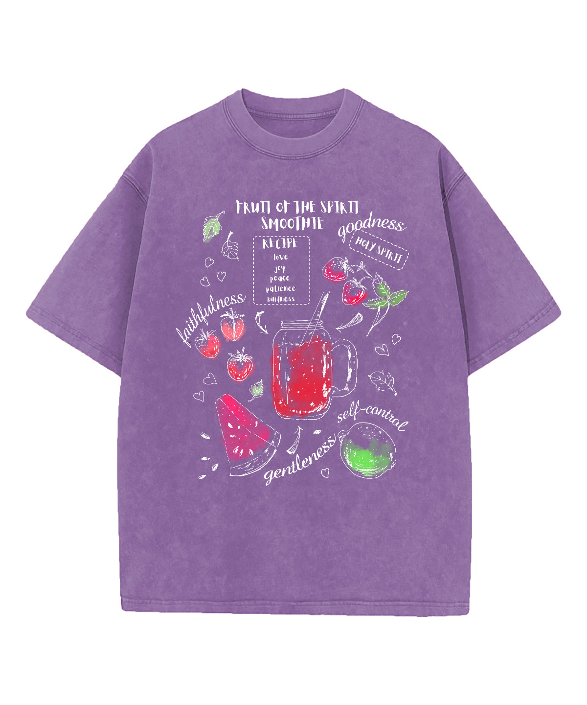 Fruit Of The Spirit Smoothie Washed Christian T-shirt
