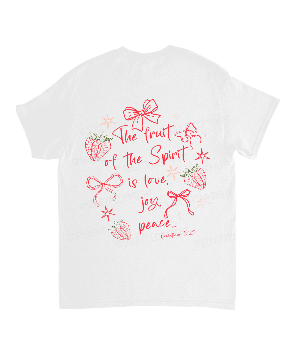 Fruit Of The Spirit Double Sided Unisex Cotton Christian T-Shirt