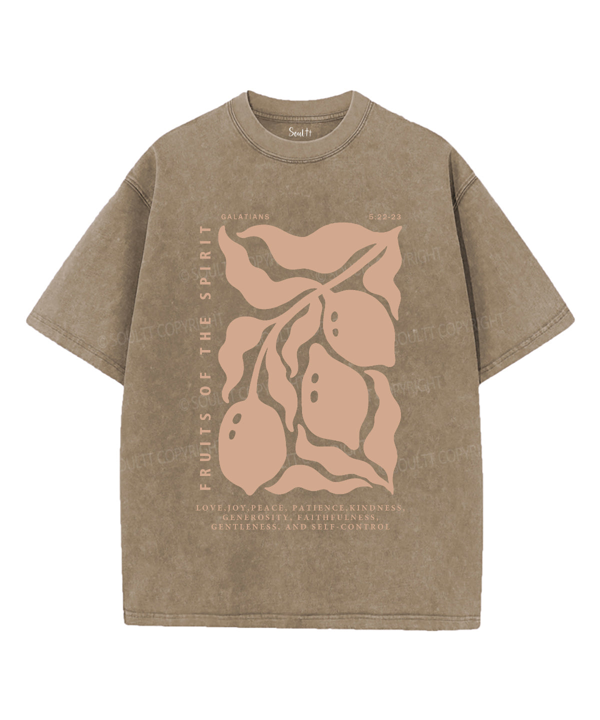 Fruits Of The Spirit Washed Christian T-shirt