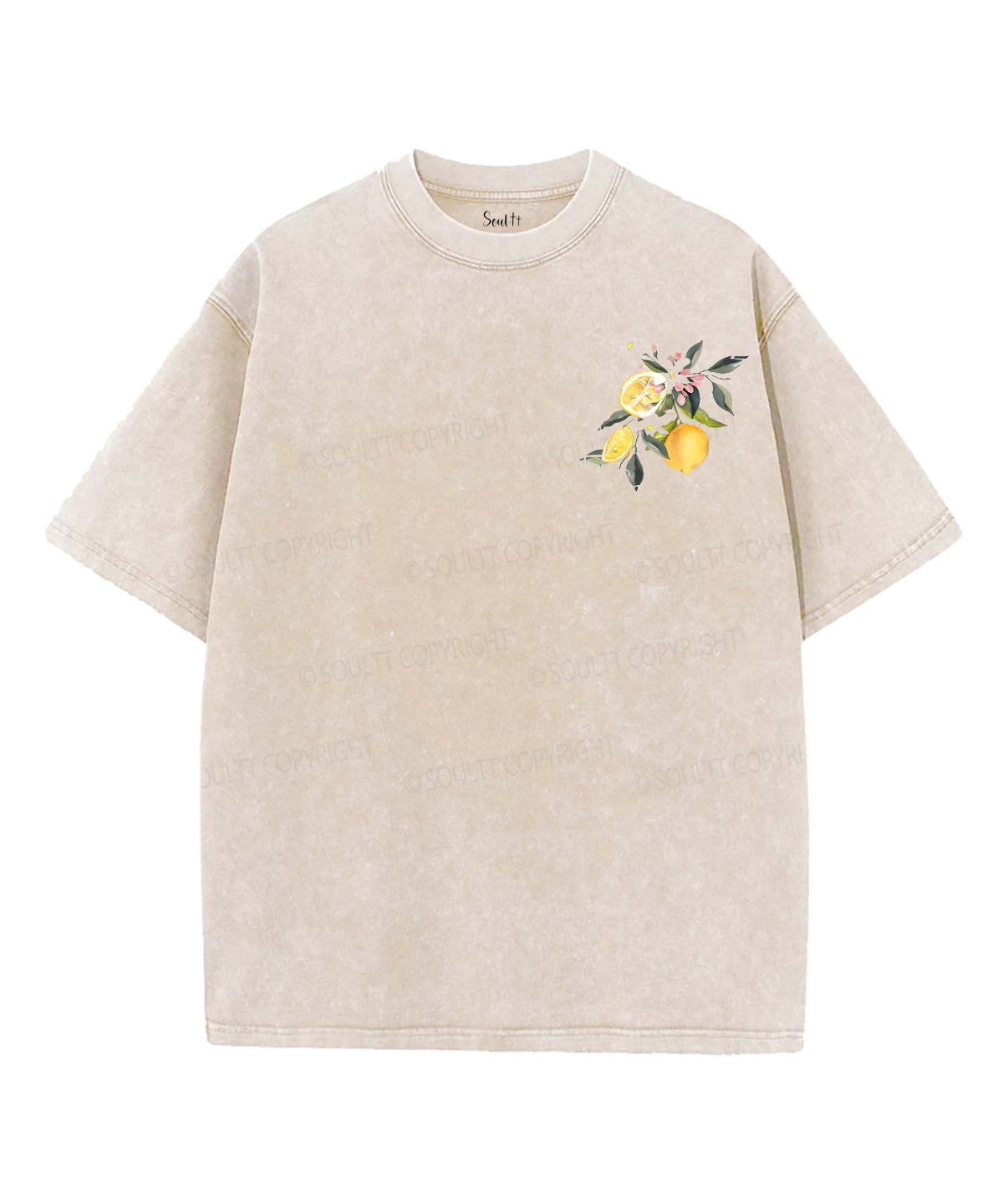 Life Gave Me Some Lemons Double Sided Unisex Washed Christian T-shirt