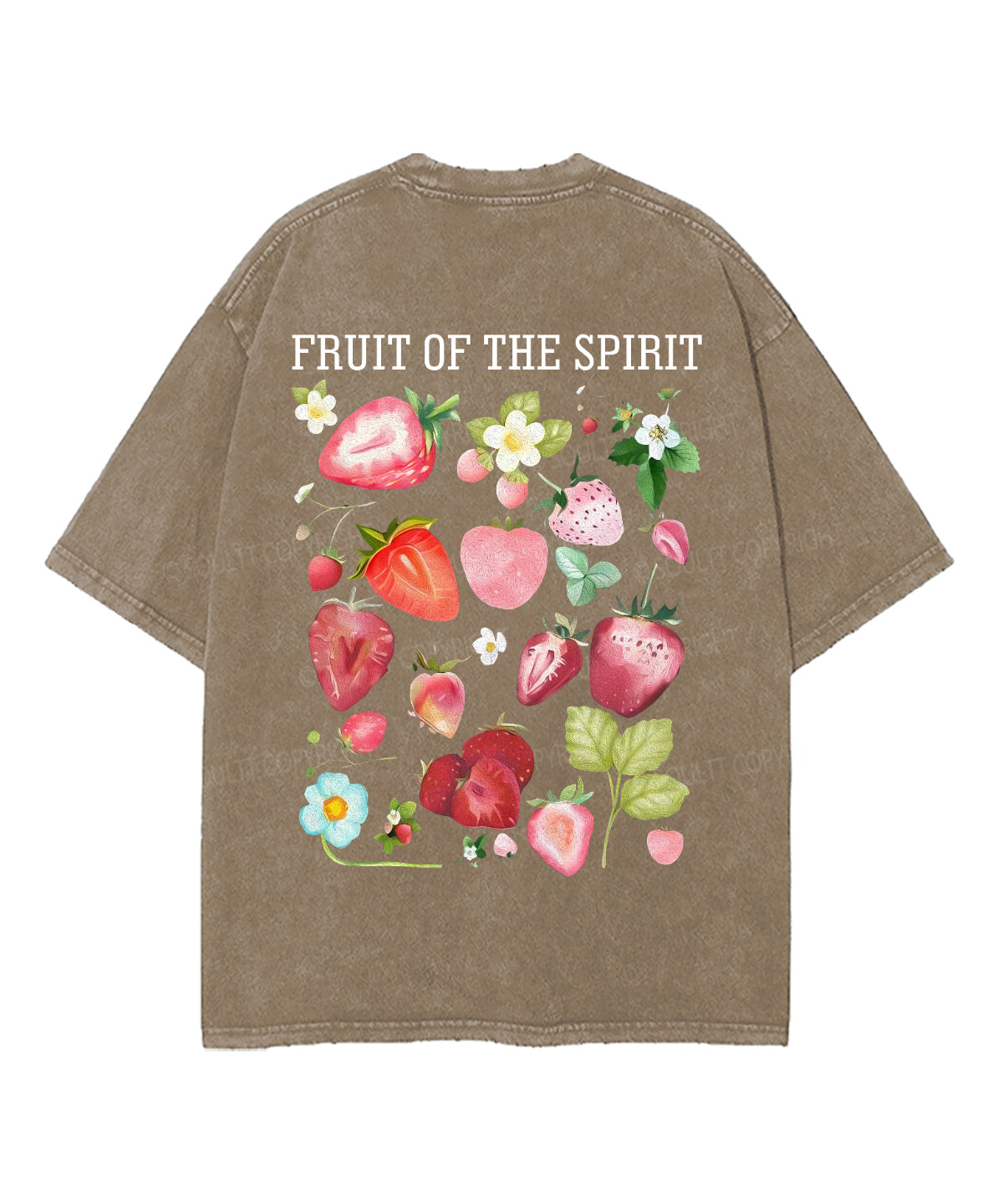 Fruit Of The Spirit Double Sided Unisex Washed Christian T-shirt