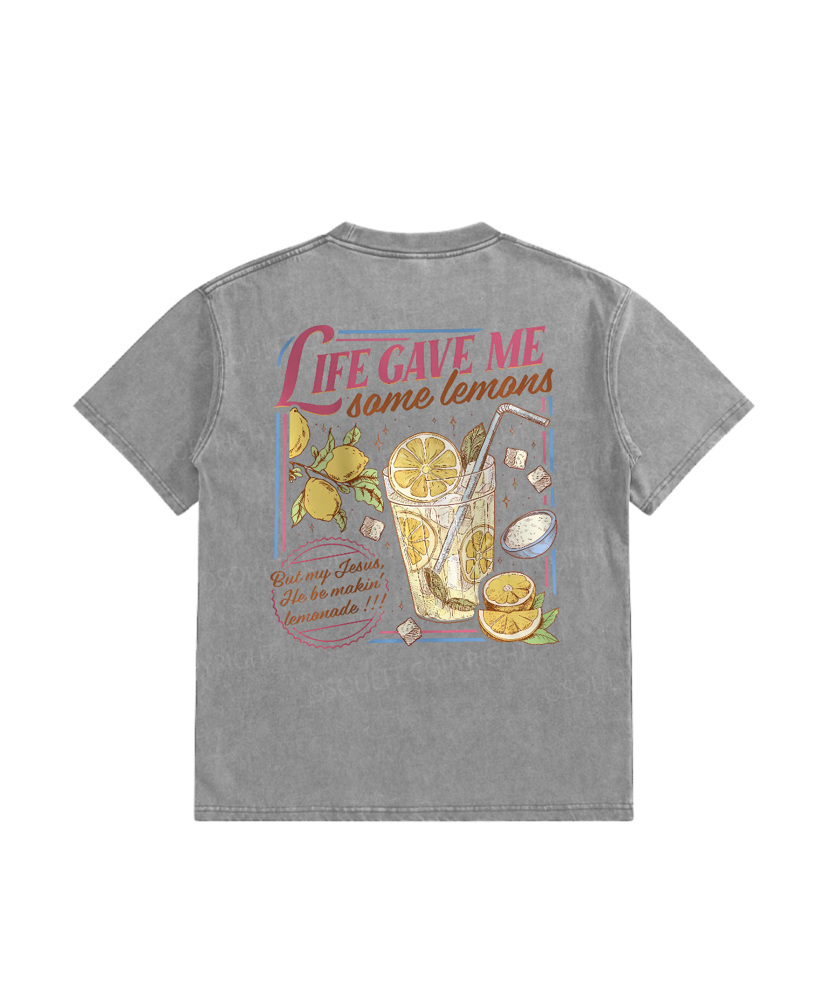 Kids Life Gave Me Some Lemans Washed Christian T-shirt
