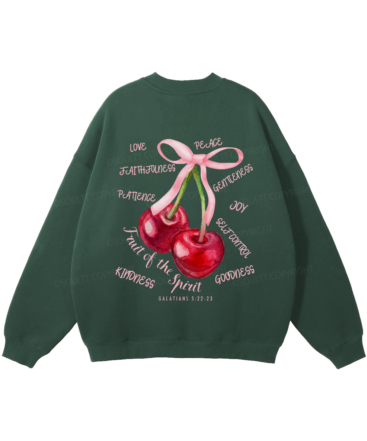 Fruit Of The Spirit Double Sided Christian Sweatshirt