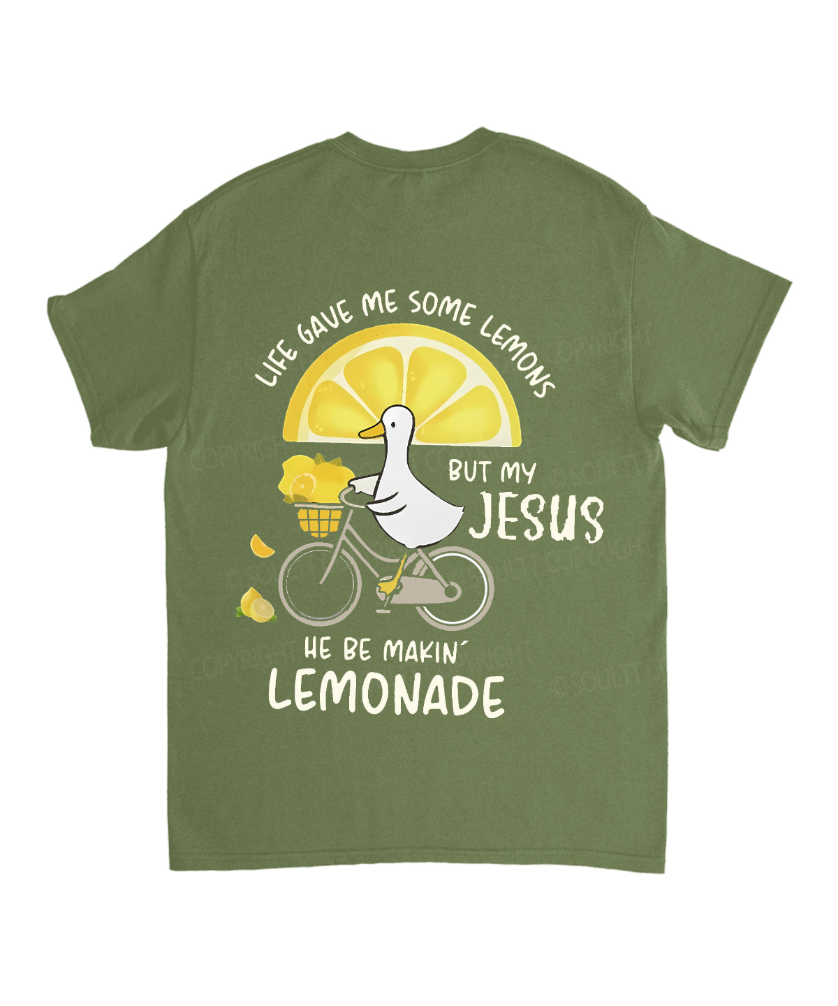 Life Gave Me Some Lemons Double Sided Unisex Cotton Christian T-Shirt
