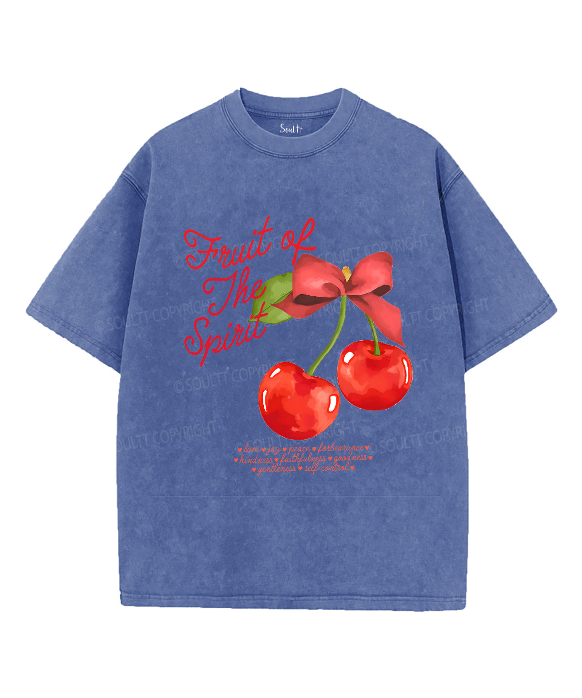 Fruit of the Spirit Unisex Washed Christian T-shirt
