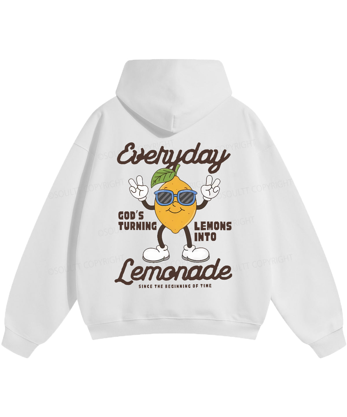 God's Turning Lemons Double Sided Christian Hoodie