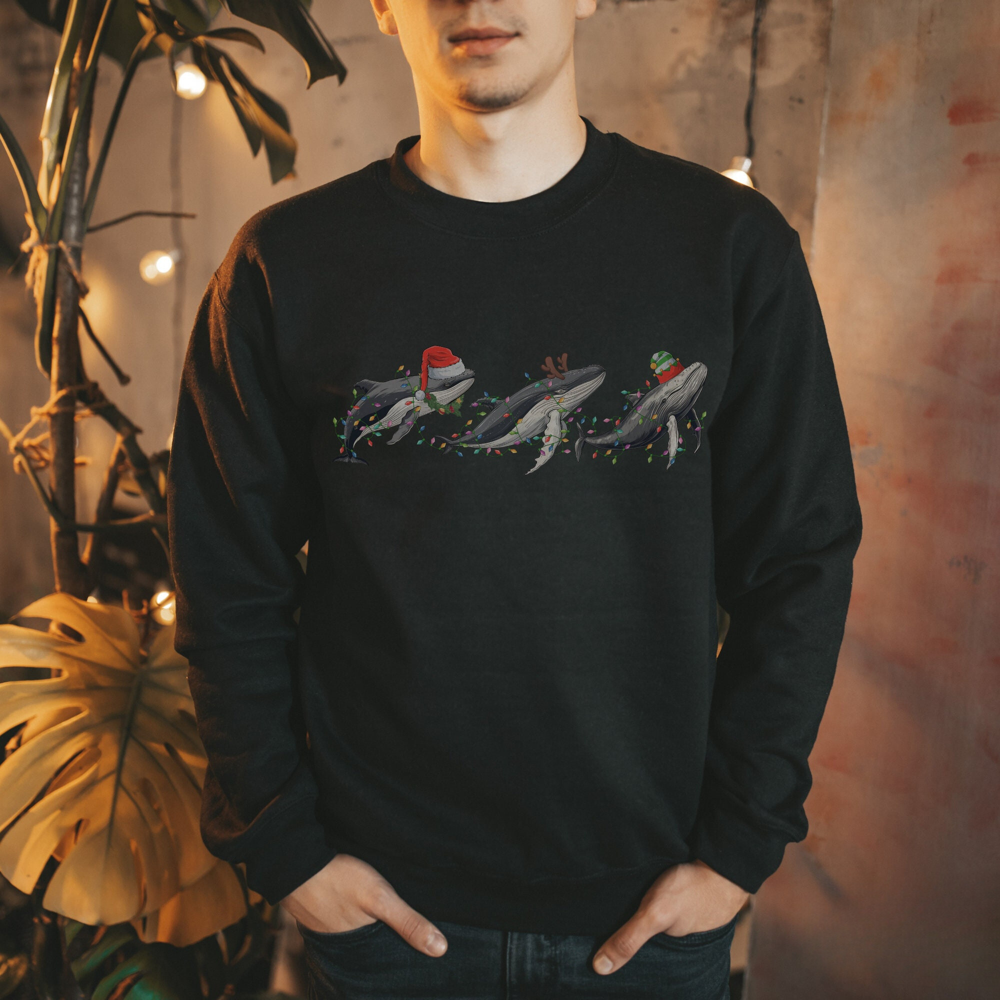 Whale Christmas Sweatshirt