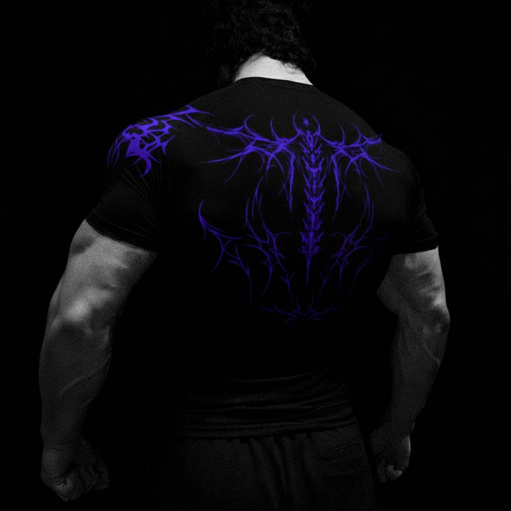 Violet Thorn Emblem Compression T-shirt