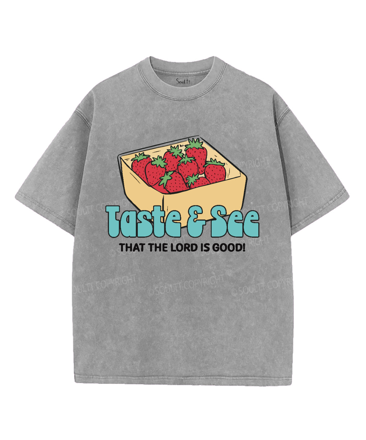 The Lord Is Good Washed Christian T-shirt