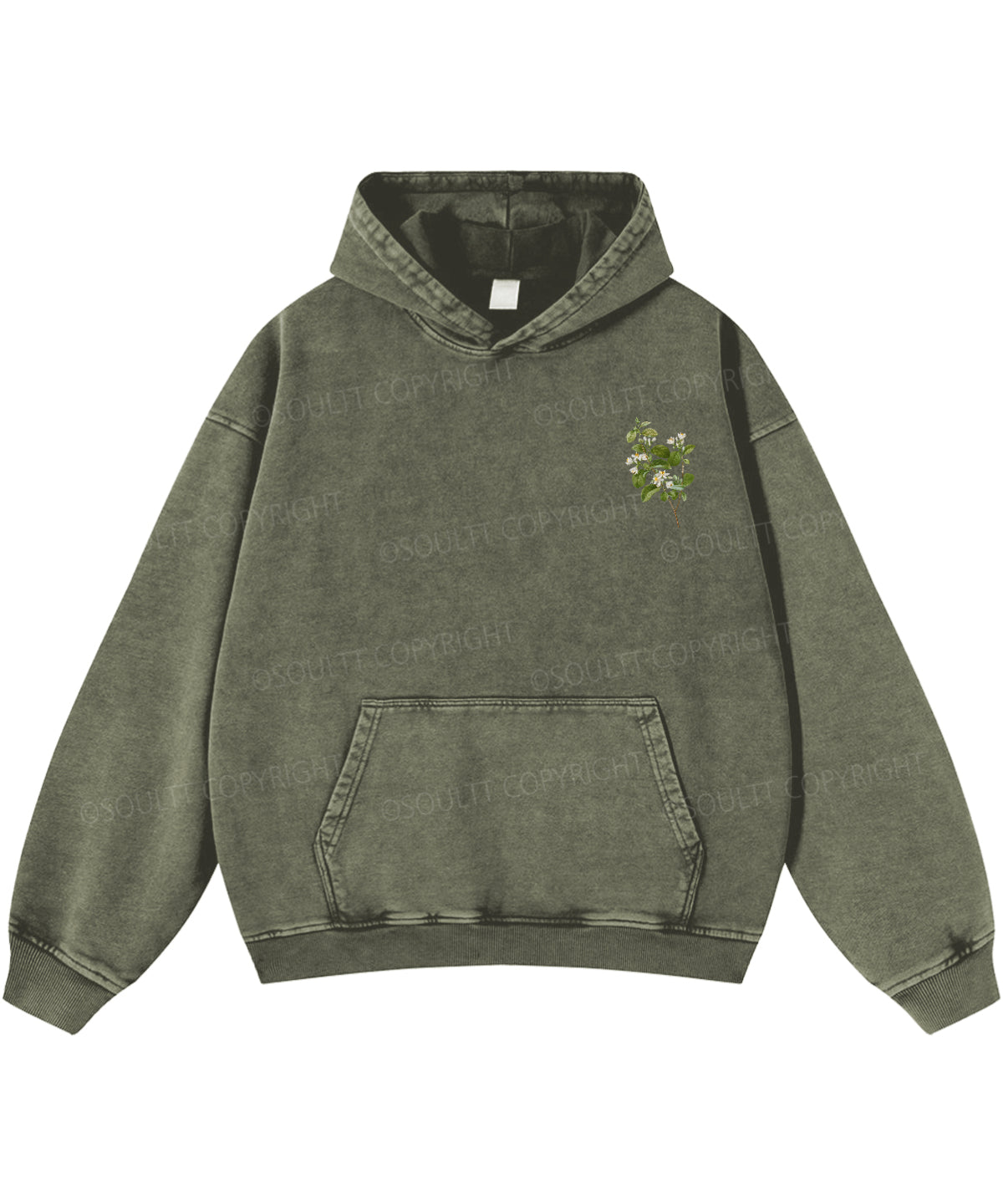 Fruit Of The Spirit Double Sided Washed Christian Hoodie