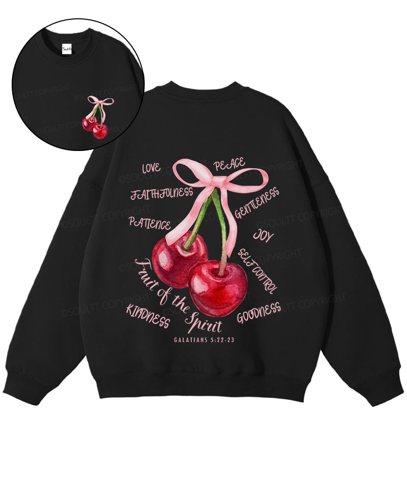 Fruit Of The Spirit Double Sided Christian Sweatshirt