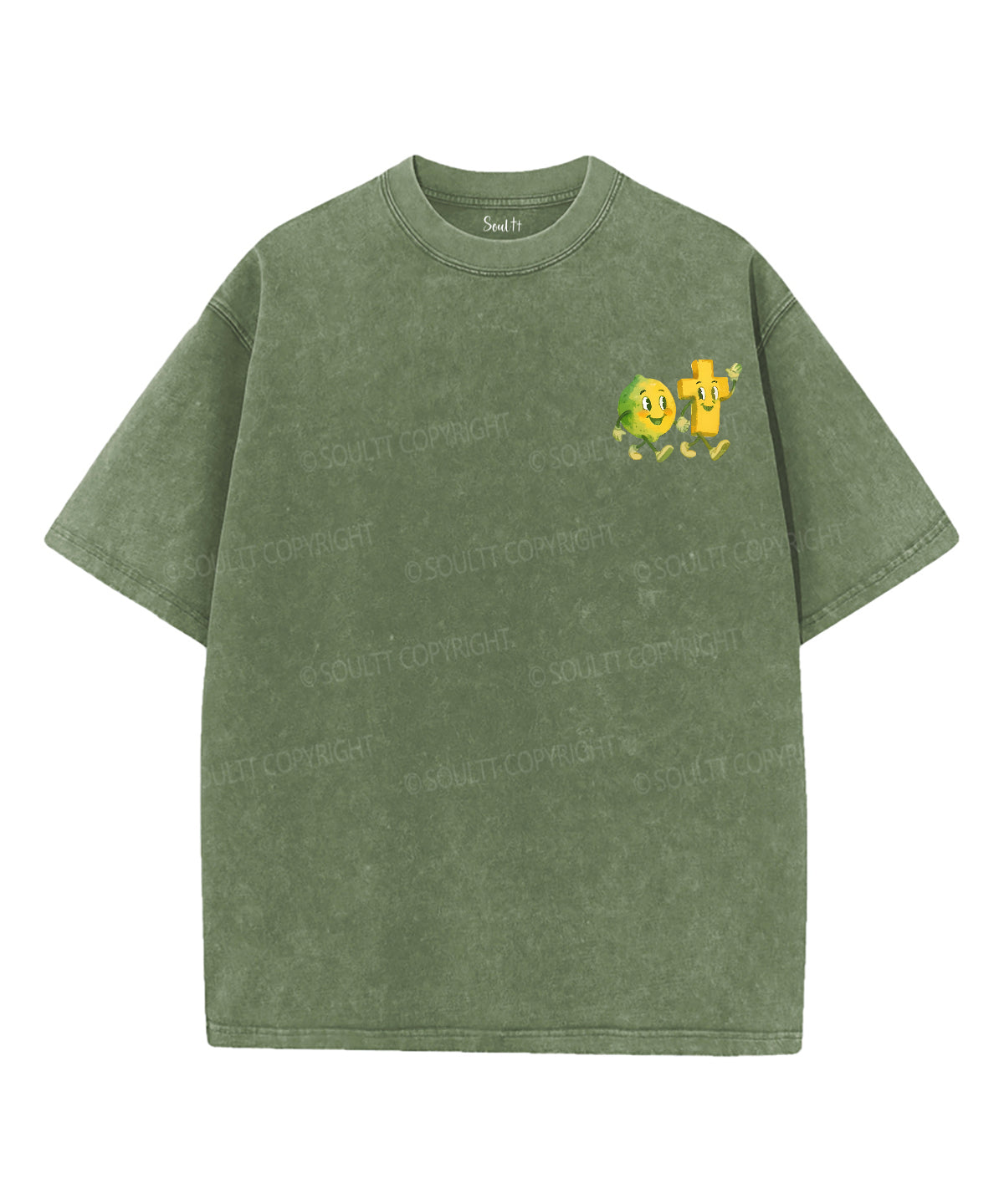 Life Gave Me Some Lemons Double Sided Unisex Washed Christian T-shirt