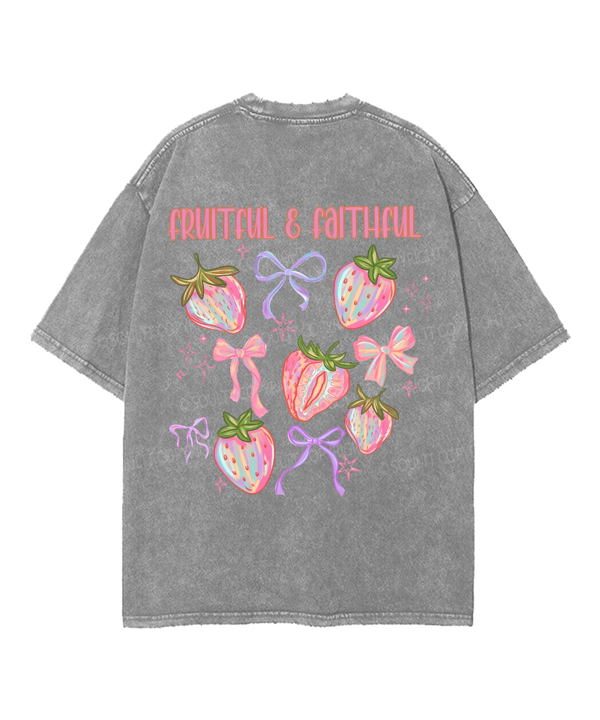 Fruit Of The Spirit Double Sided Unisex Washed Christian T-shirt