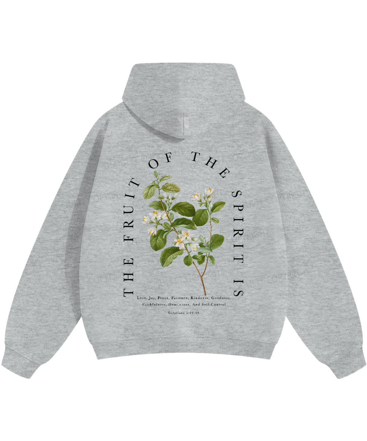 Fruit Of The Spirit Double Sided Christian Hoodie