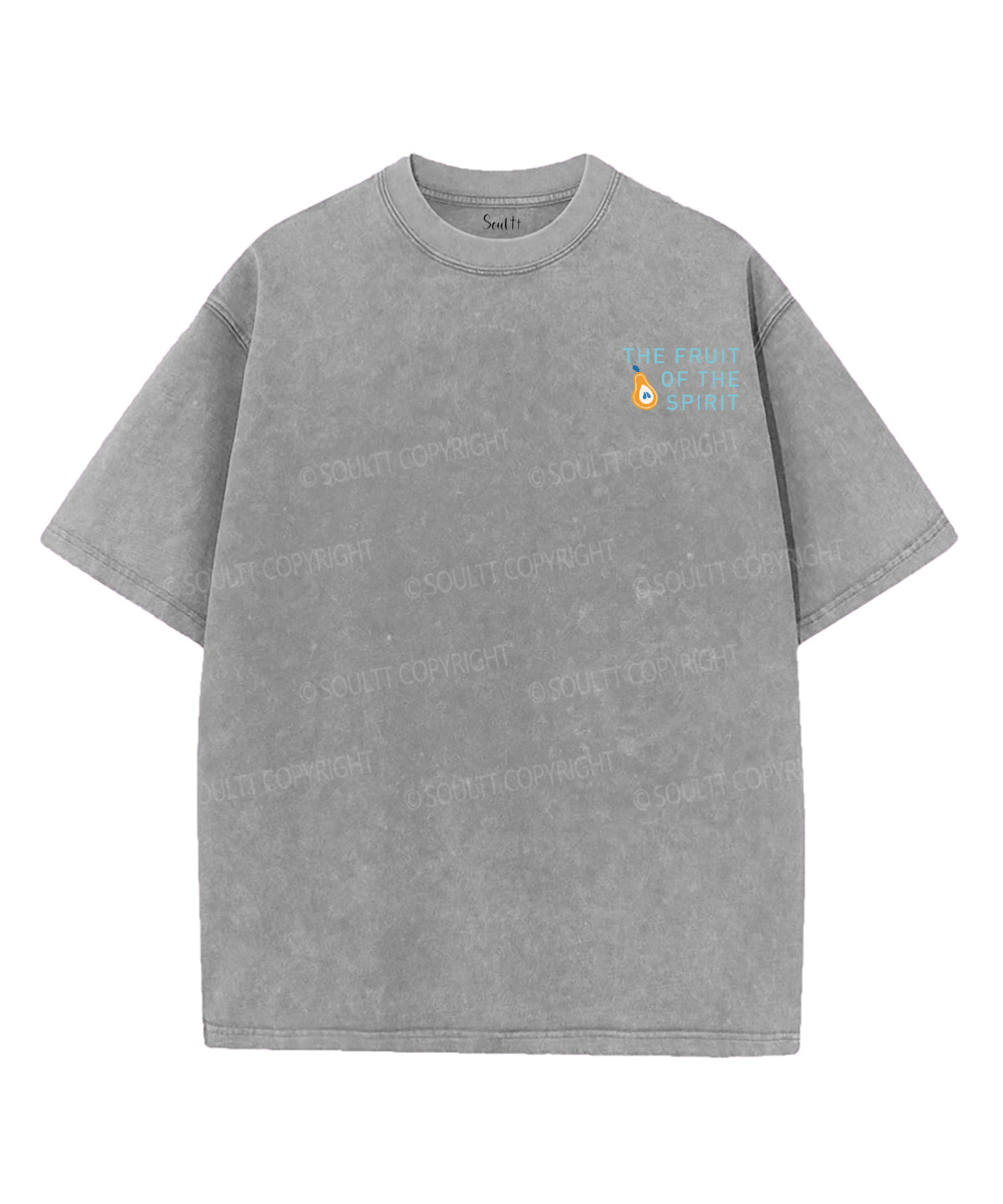 The Fruit Of The Spirit Double Sided Washed Christian T-shirt