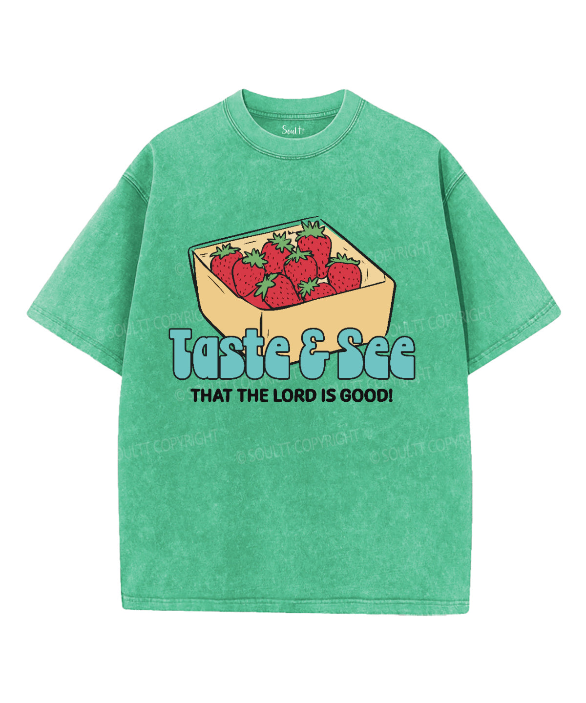 The Lord Is Good Washed Christian T-shirt