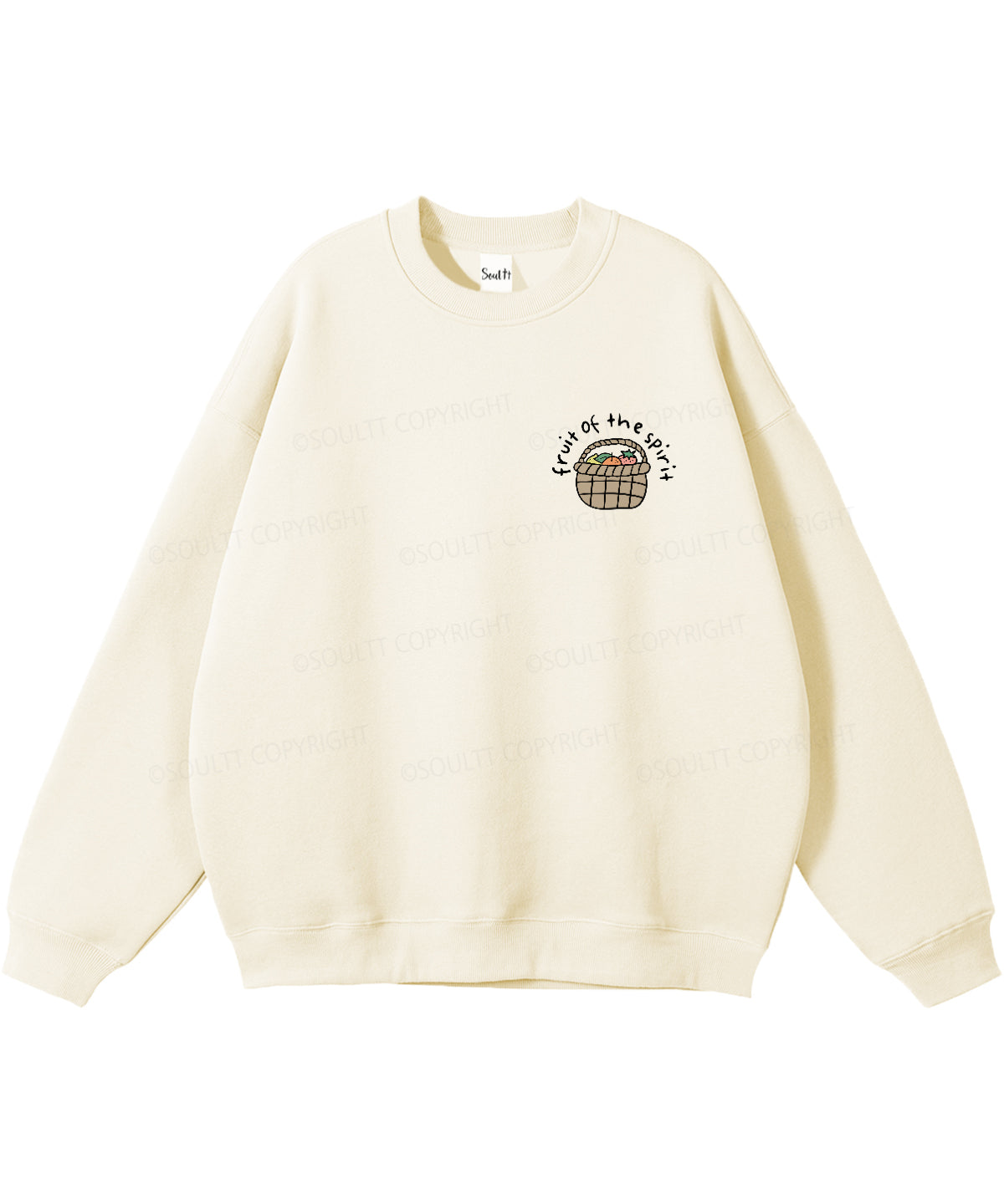 Fruit Of The Spirit Double Sided Christian Sweatshirt