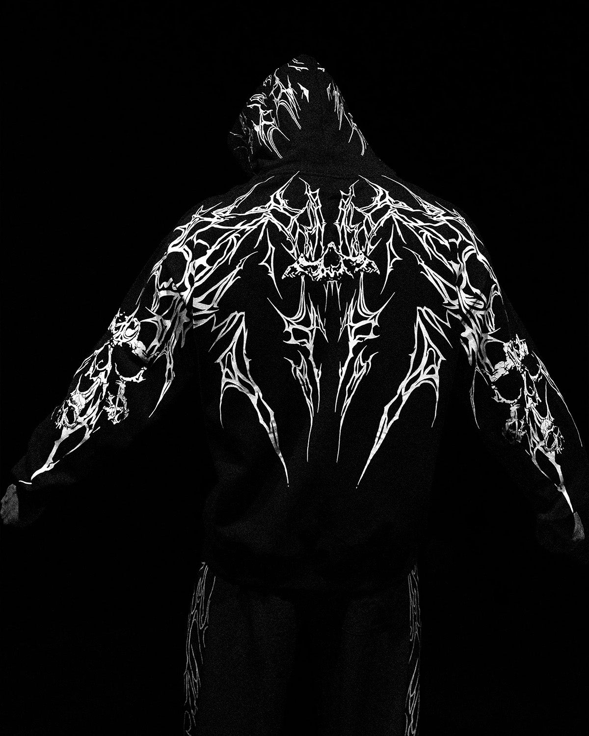 Tattoo Print Sweatshirt [BLACK]