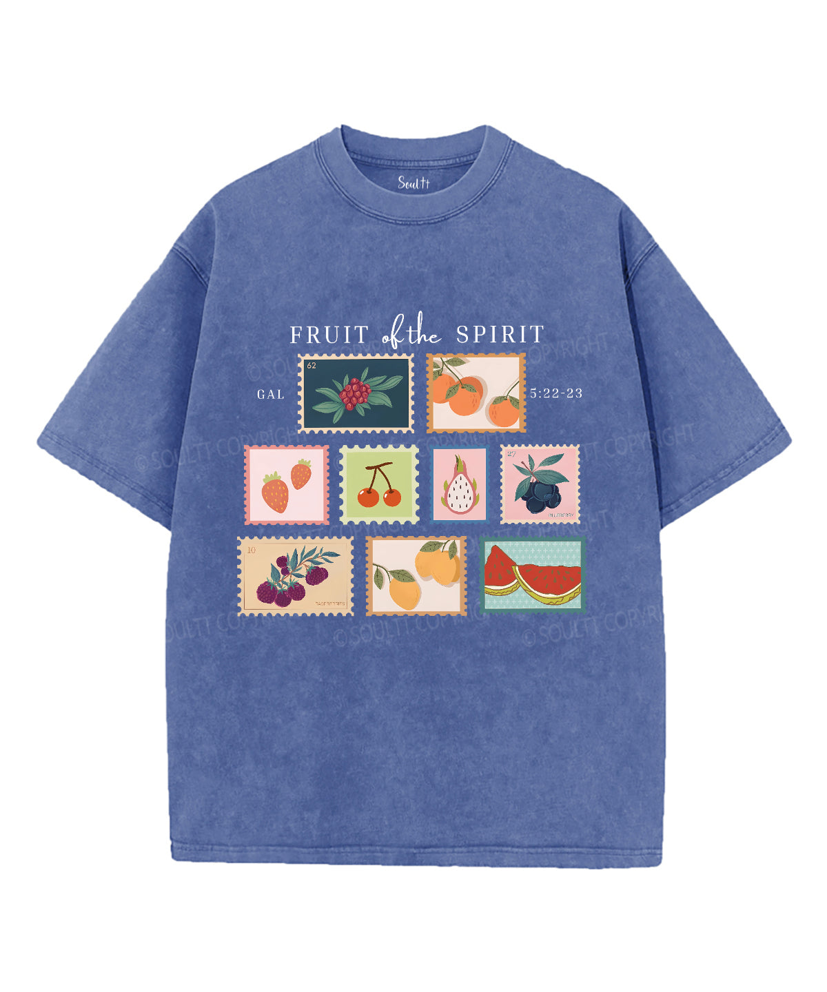 Fruit Of The Spirit Unisex Washed Christian T-shirt