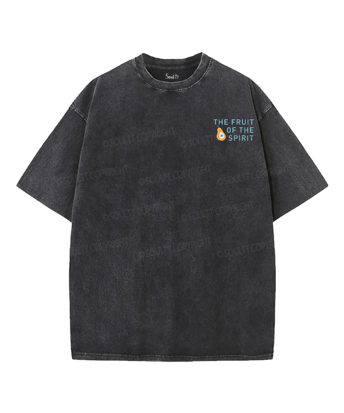 The Fruit Of The Spirit Double Sided Washed Christian T-shirt