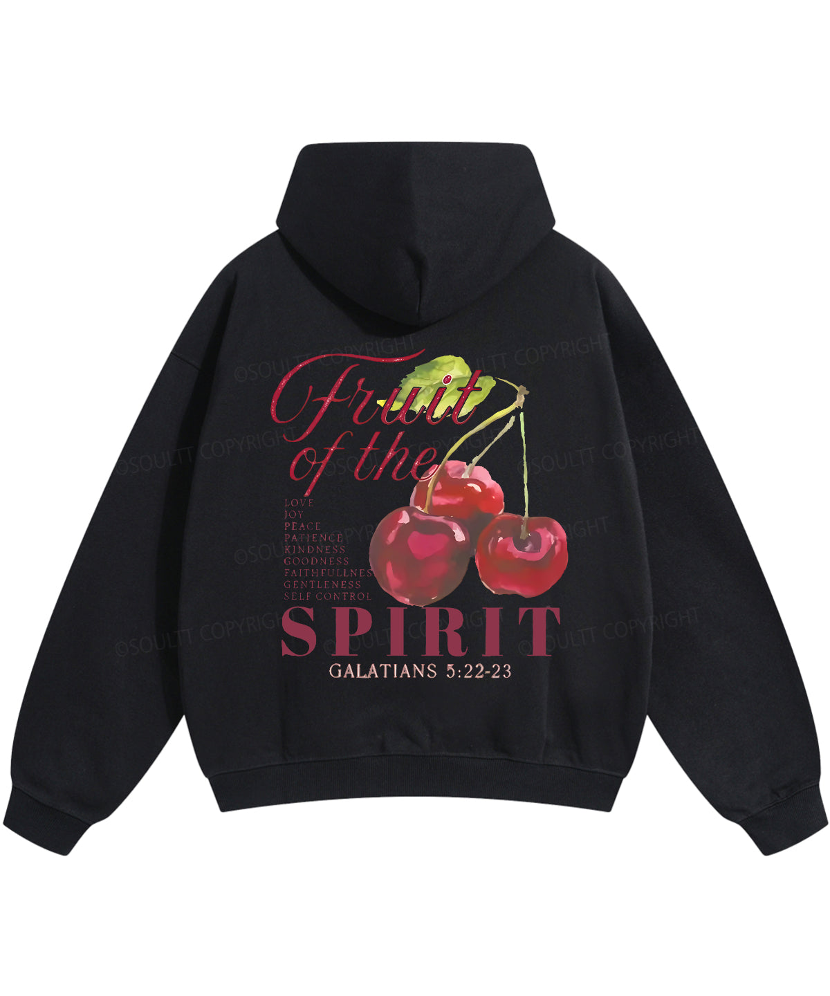 Fruit Of The Spirit Double Sided Christian Hoodie