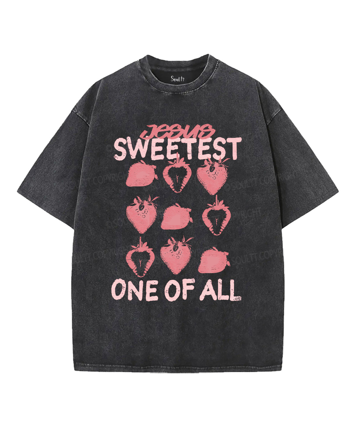 JESUS SWEETEST ONE OF ALL Unisex Washed Christian T-shirt