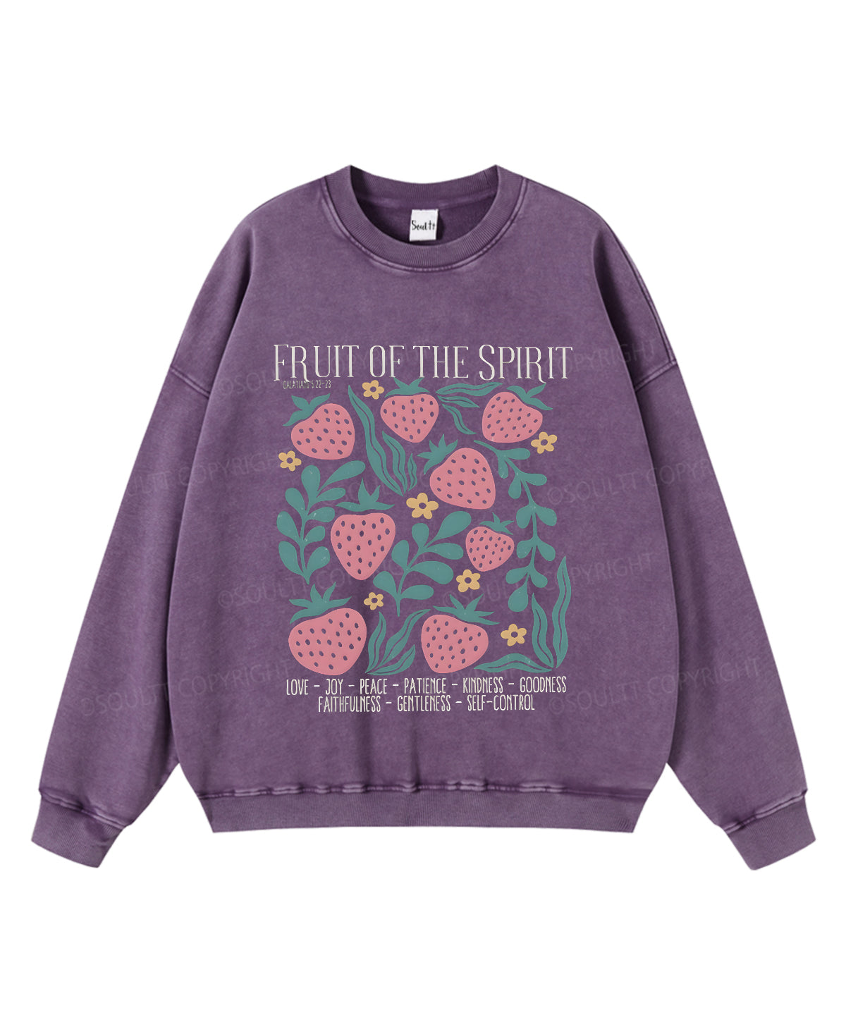Fruit of the Spirit Washed Christian Sweatshirt