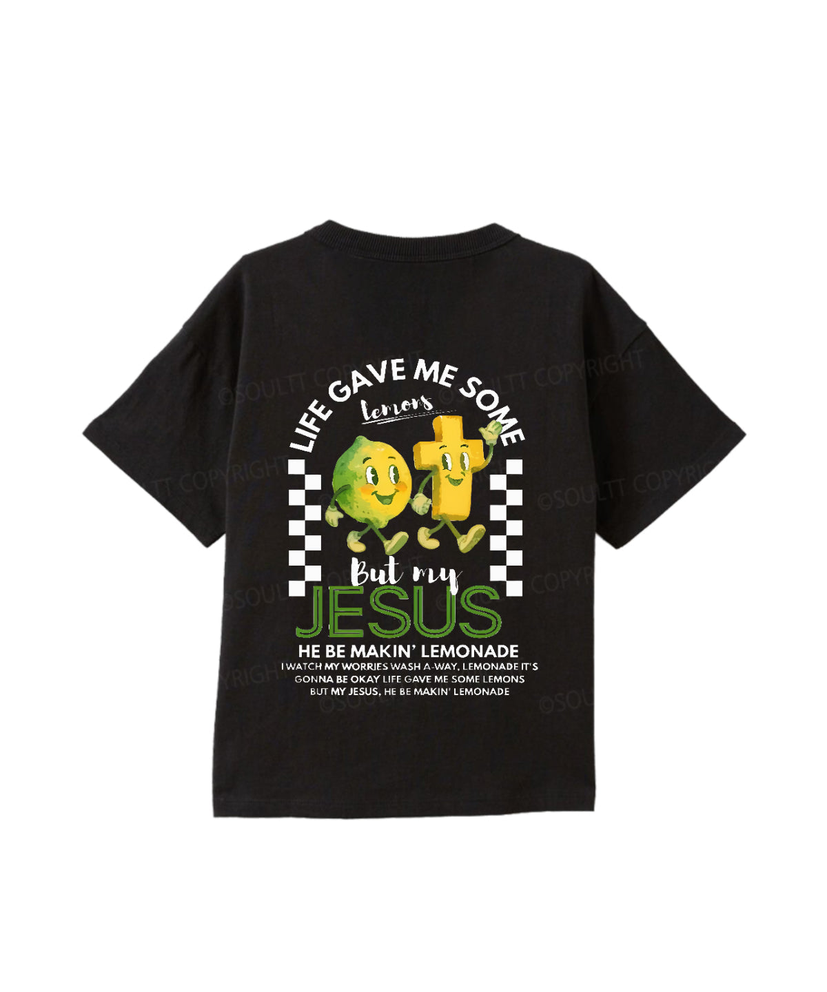 Kids Life Gave Me Some Lemons Double Sided Cotton Christian T-shirt