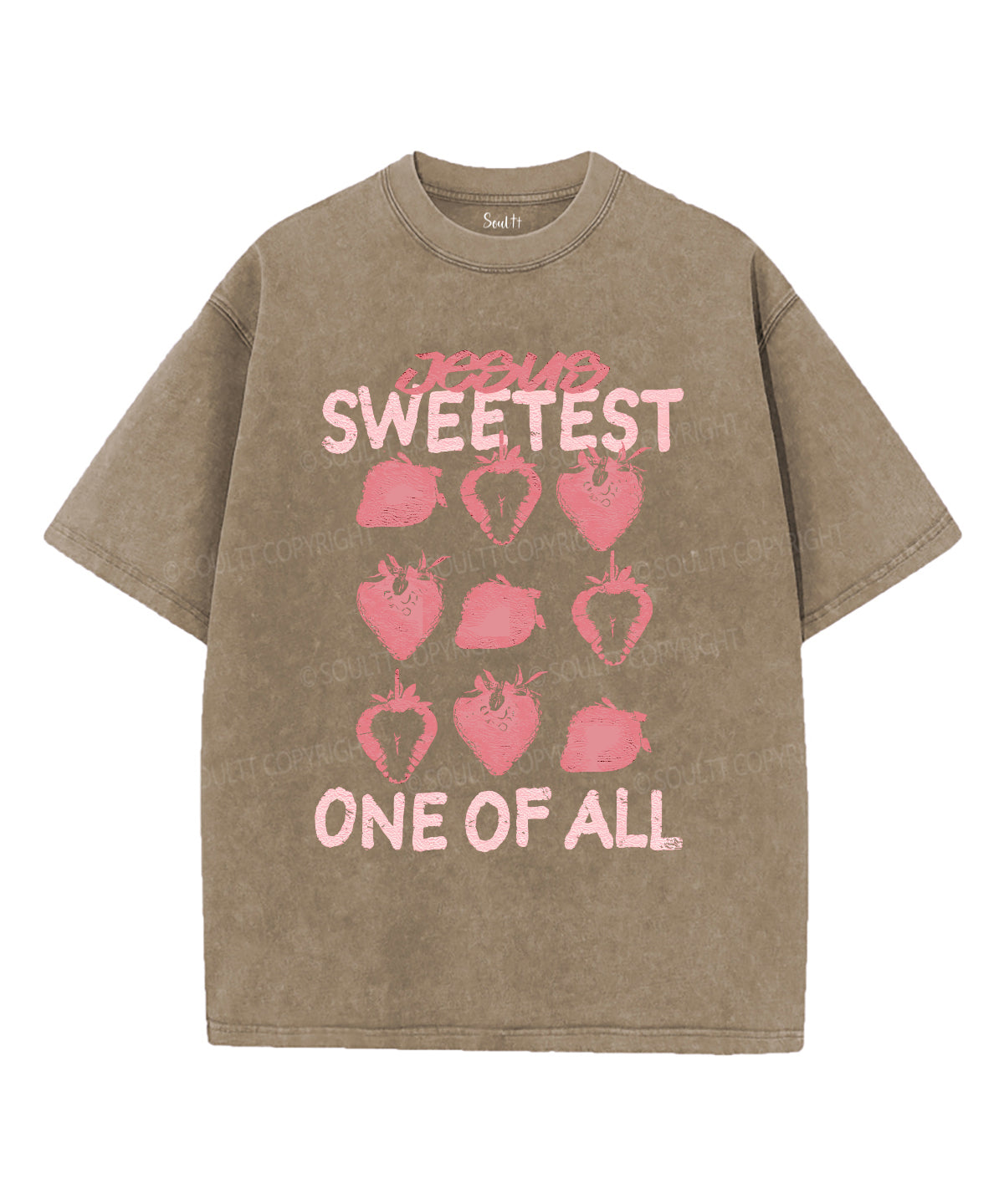 JESUS SWEETEST ONE OF ALL Unisex Washed Christian T-shirt