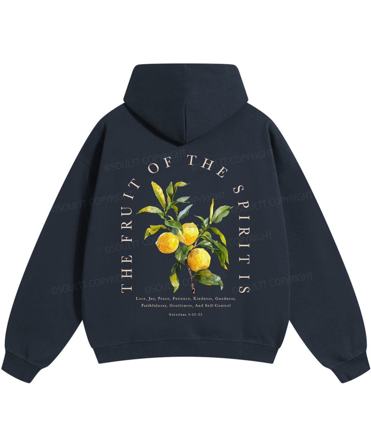 The Fruit Of The Spirit Double Sided Christian Hoodie