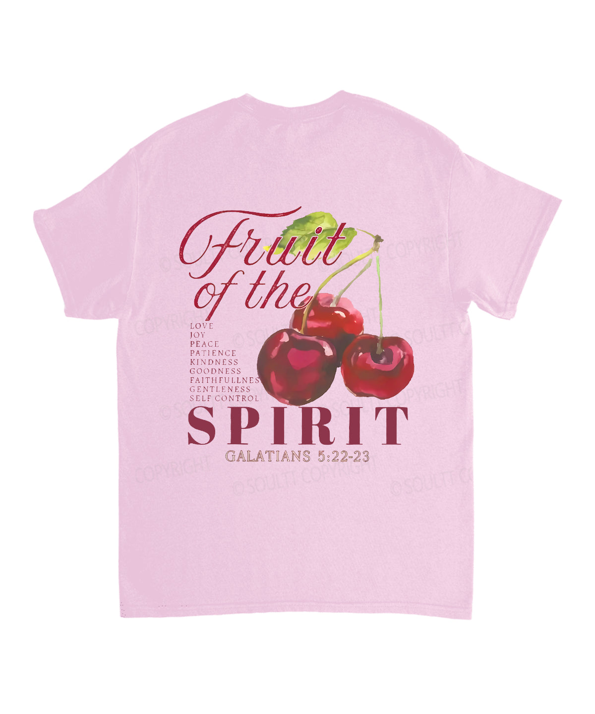 Fruit Of The Spirit Double Sided Unisex Cotton Christian T-Shirt