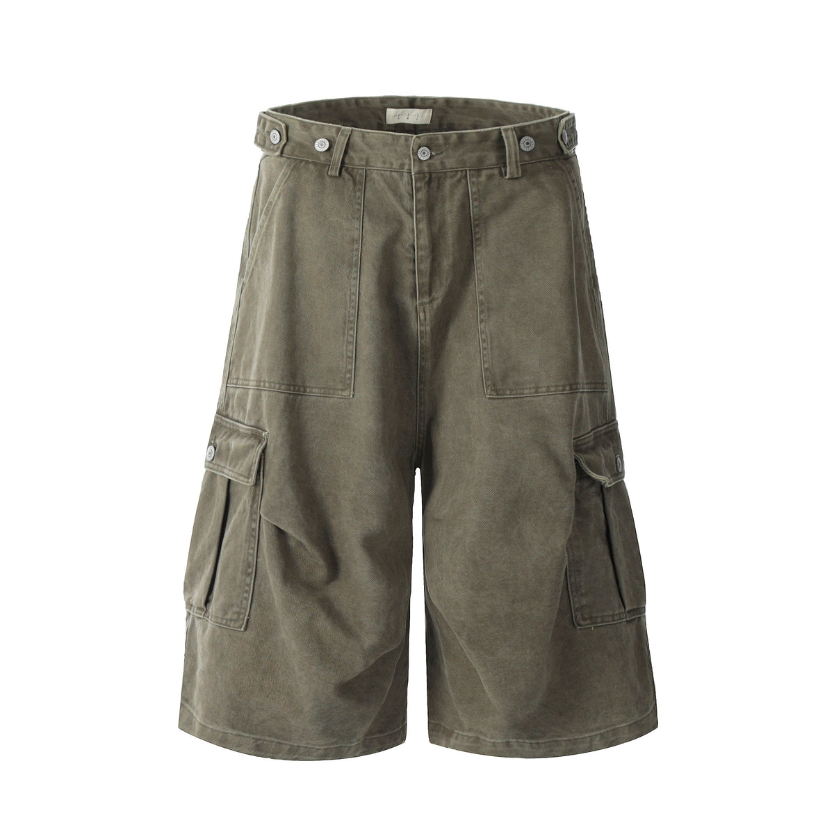 Adjustable Waist Cargo Shorts