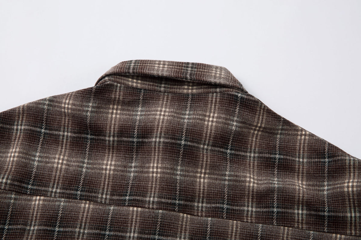 Plaid Layered Sweatshirt