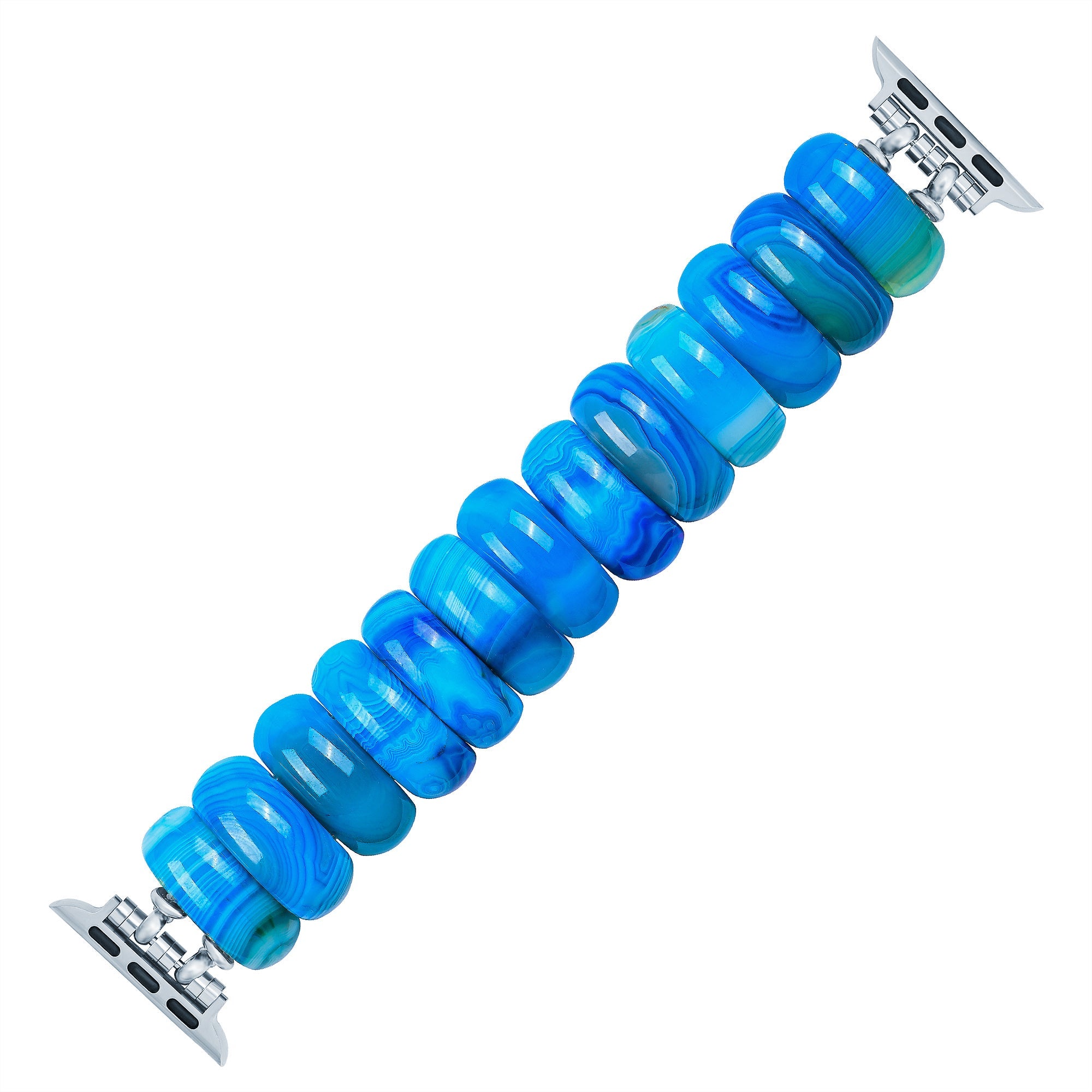 Ocean Essence Agate Stretch Apple Watch Strap