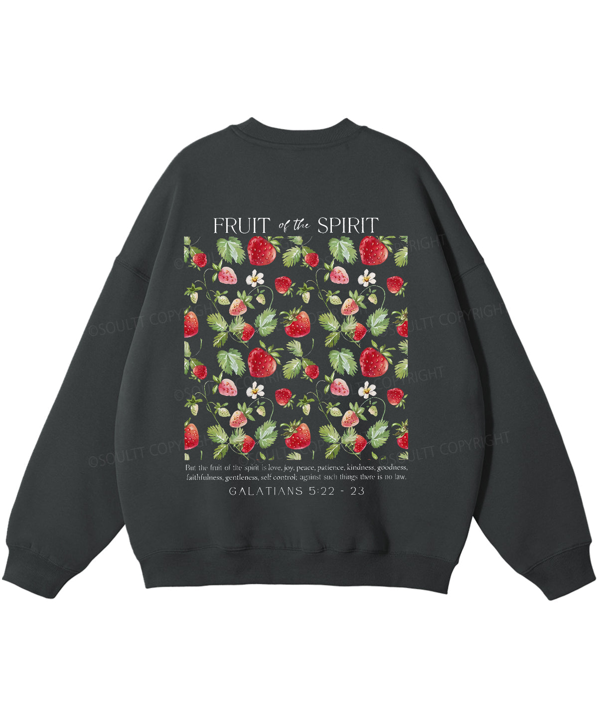 Fruit of the Spirit Double Sided Christian Sweatshirt