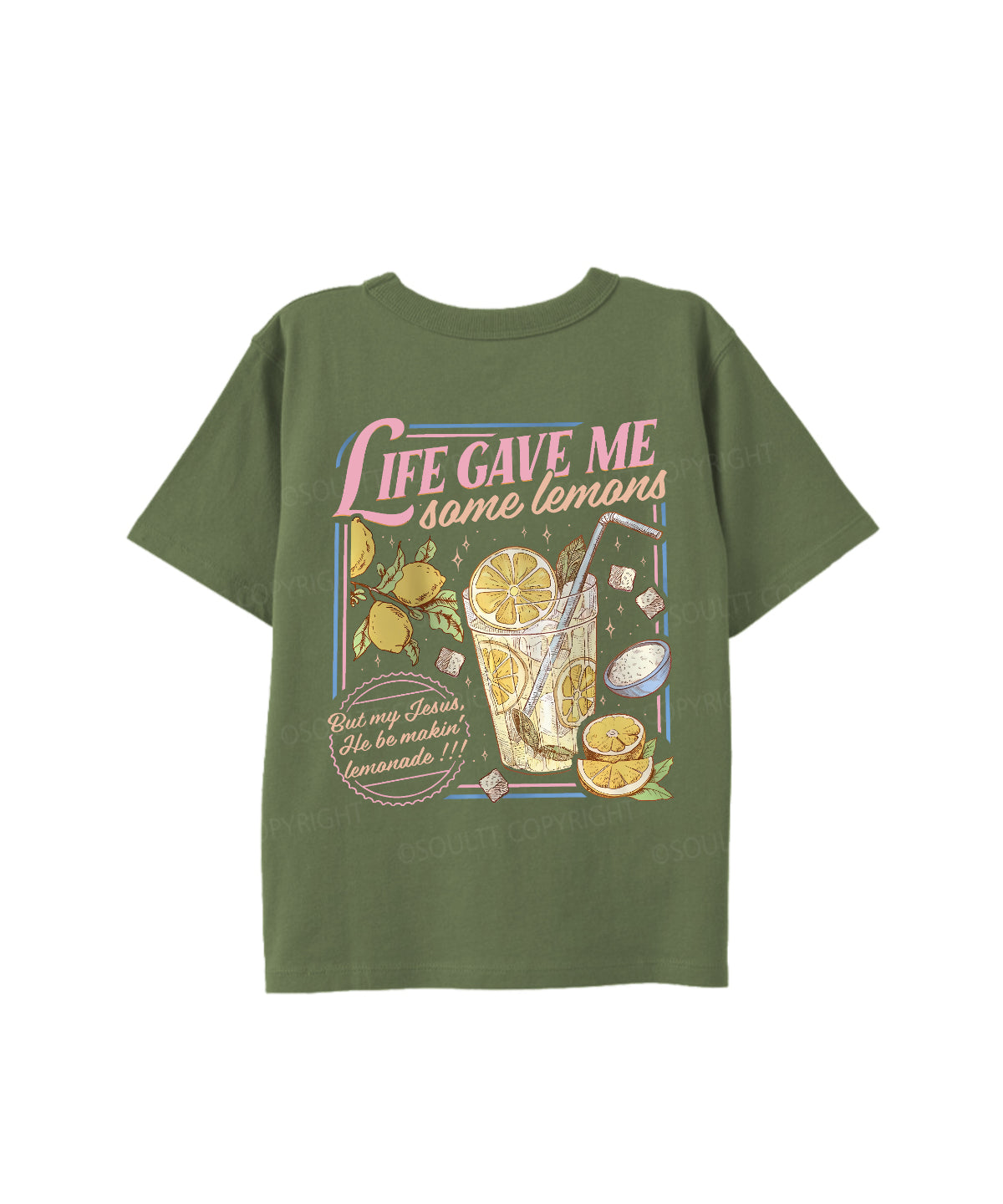Kids Life Gave Me Some Lemans Double Sided Cotton Christian T-shirt