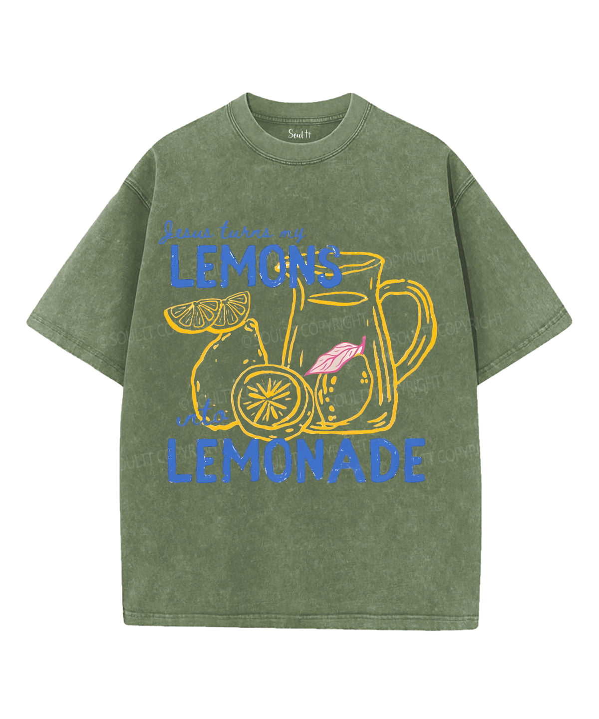 Lemons Lemonade Unisex Washed Christian T-shirt