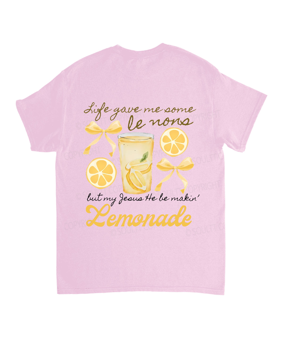 Life Gave Me Some Lemons Double Sided Unisex Cotton Christian T-Shirt