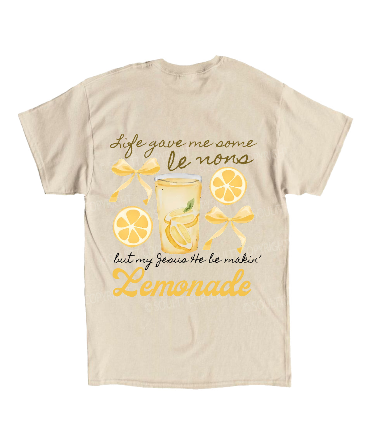 Life Gave Me Some Lemons Double Sided Unisex Cotton Christian T-Shirt