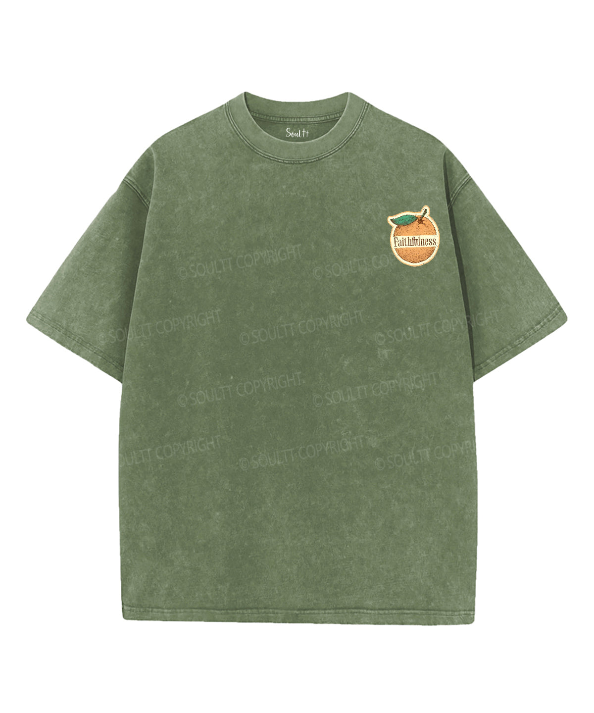 Fruit Of The Spirit Double Sided Unisex Washed Christian T-shirt