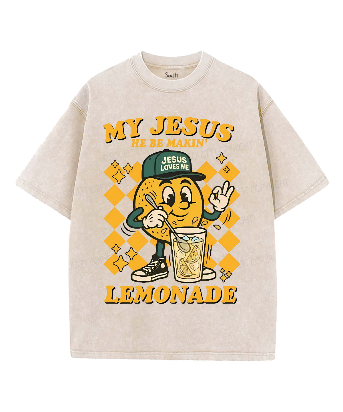 Life Gave Me Some Lemons Unisex Washed Christian T-shirt