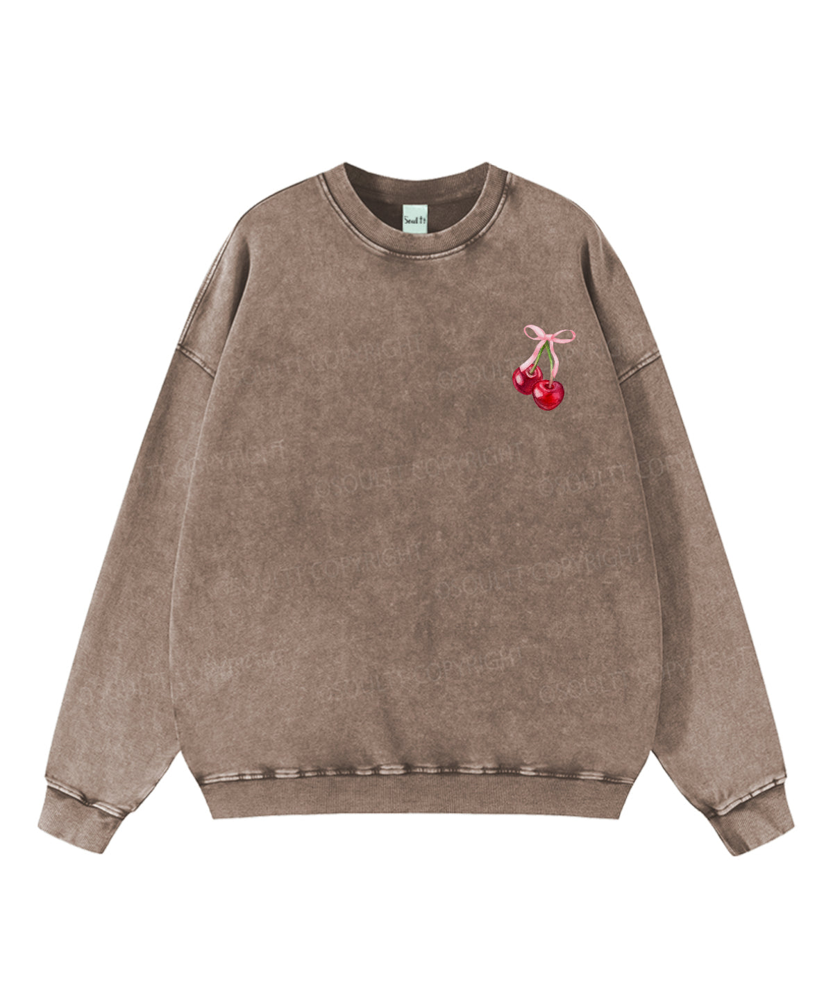 Fruit Of The Spirit Double Sided Washed Christian Sweatshirt