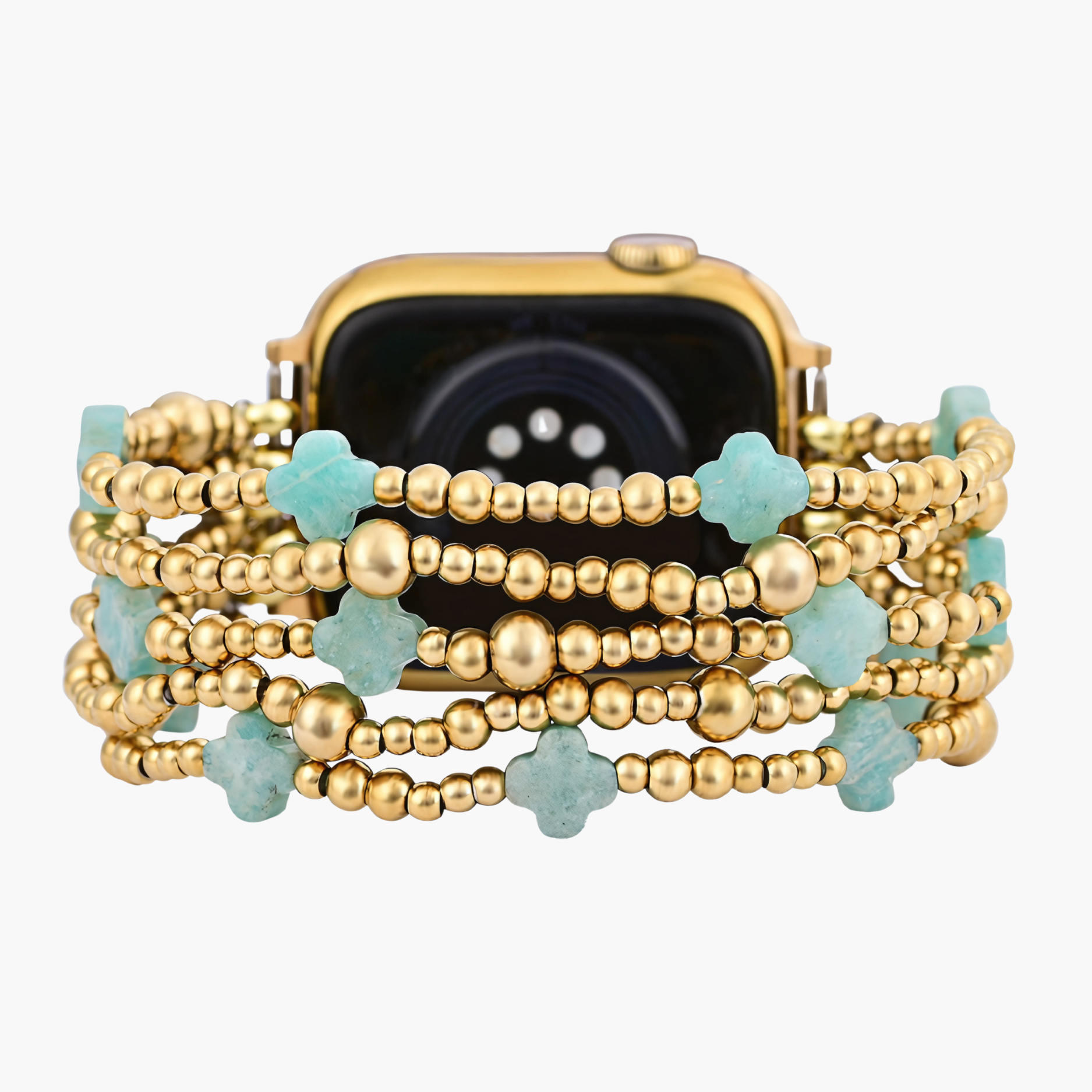 Serene Blue Cross Stretch Apple Watch  Strap
